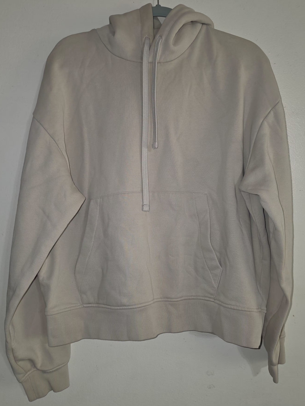 Zara Pullover Hoodie in Beige Size Medium